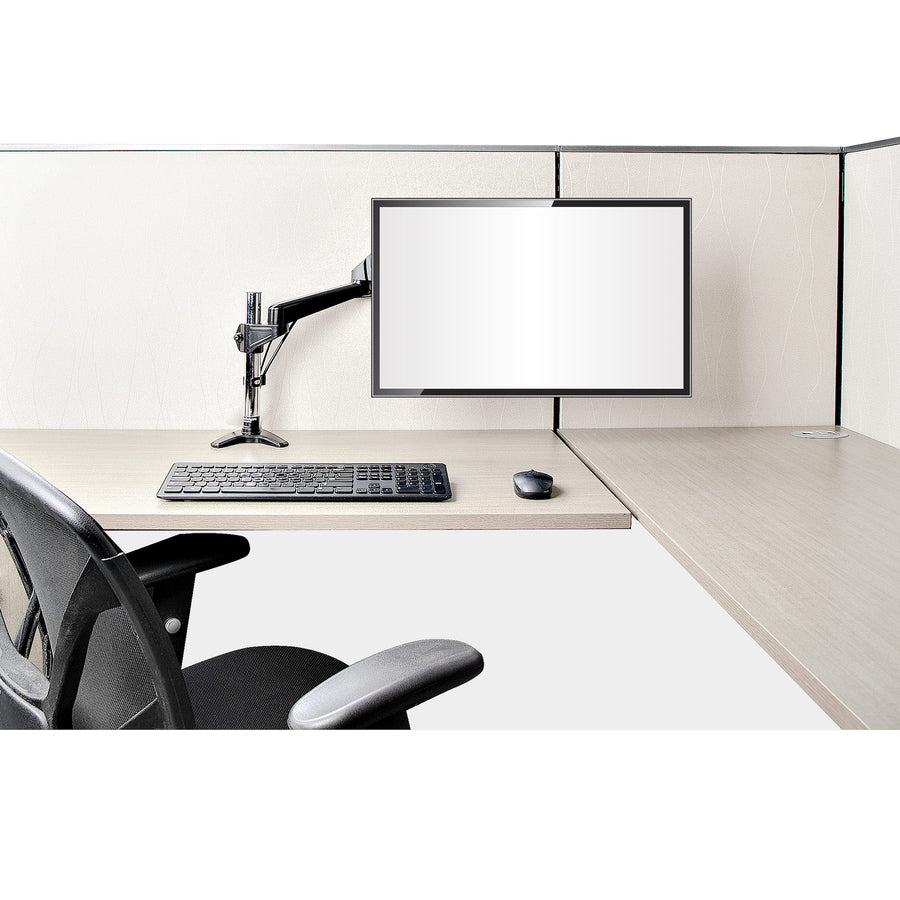 StarTech.com Bras de moniteur à montage sur bureau pour écran VESA unique 32", 8 kg/17,6 lb, articulé à mouvement complet et réglable en hauteur, pince en C/œillet ARMPIVOTE2