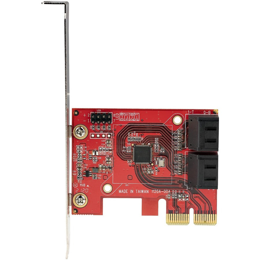 StarTech.com SATA PCIe Card, 4 Port PCIe SATA Expansion Card, 6Gbps, Stacked Connectors, Non-RAID, PCI Express to SATA Converter/Adapter 4P6G-PCIE-SATA-CARD