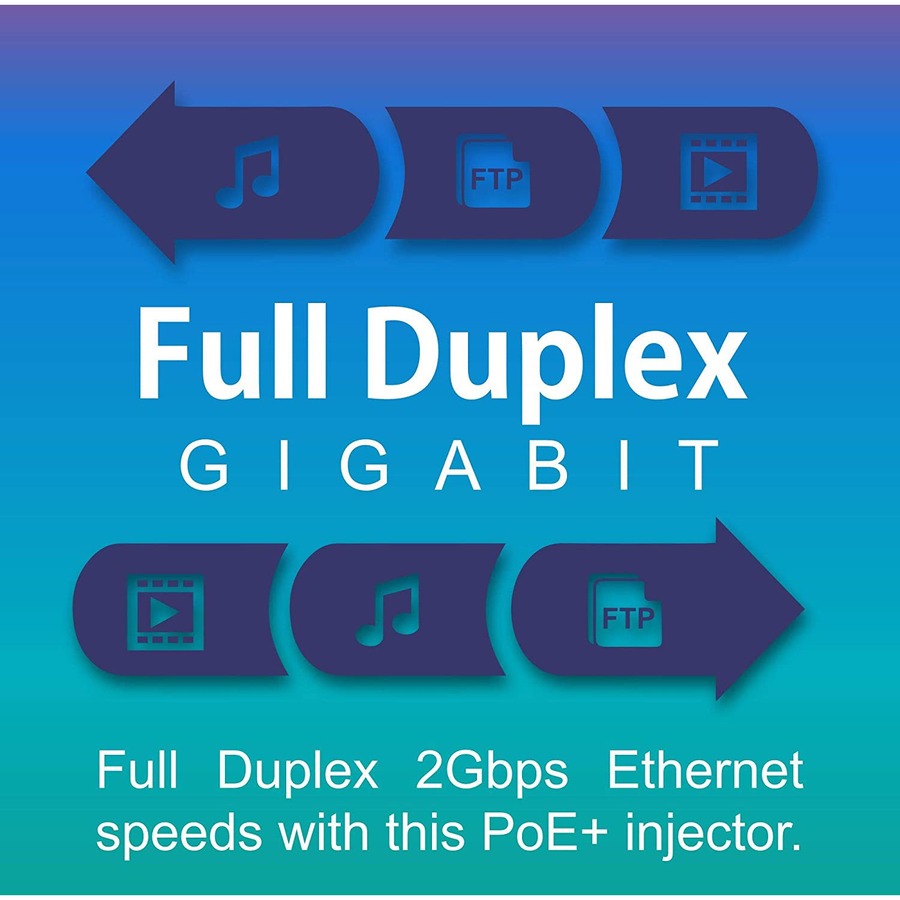 TRENDnet Gigabit Power Over Ethernet Plus Injector, Converts Non-Poe Gigabit To Poe+ Or PoE Gigabit, Supplies PoE (15.4W) Or PoE+ (30W) Power Network Distances Up To 100M (328 ft.), Black, TPE-115GI TPE-115Gi