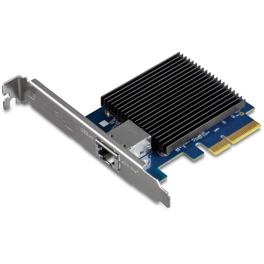 TRENDnet 10 Gigabit PCIe Network Adapter, Converts A PCIe Slot Into A 10G Ethernet Port, Supports 802.1Q Vlan, Includes Standard & Low-Profile Brackets, PCIe 2.0, PCIe 3.0, Silver, TEG-10GECTX TEG-10GECTX