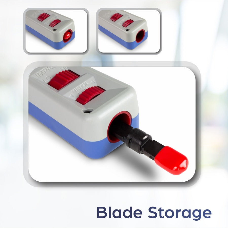 TRENDnet Punch Down Tool With 110 And Krone Blade, Insert & Cut Terminations In One Operation, Precision Blades Are Interchangeable & Reversible, Network Punch Tool, Grey, TC-PDT TC-PDT