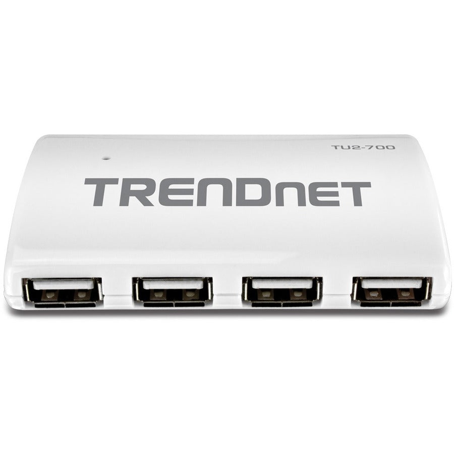 TRENDnet USB 2.0 7-Port High Speed Hub with 5V/2A Power Adapter, Up to 480 Mbps USB 2.0 connection Speeds, TU2-700 TU2-700