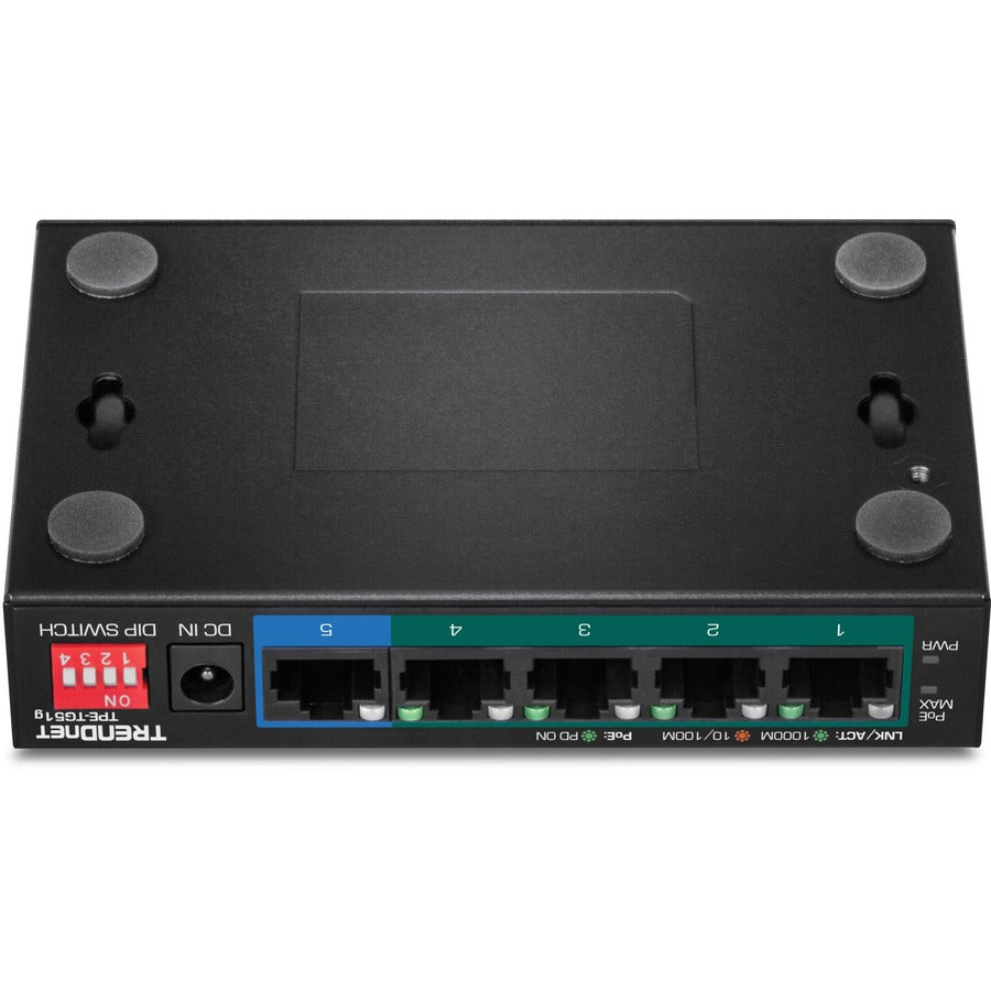 TRENDnet 5-Port Gigabit PoE+ Switch TPE-TG51g