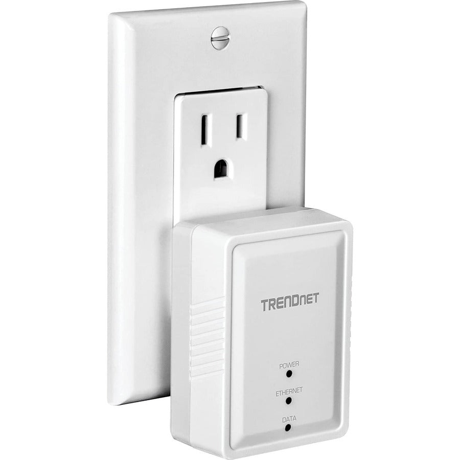 TRENDnet Powerline 500 AV Nano Adapter Kit, Includes 2 x TPL-406E Adapters, Cross Compatible With Powerline 600-500-200, Windows 10, 8.1, 8, 7, Vista, XP, Plug & Play Install, White, TPL-406E2K TPL-406E2K