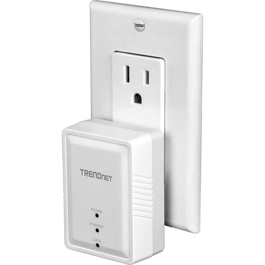 TRENDnet Powerline 500 AV Nano Adapter Kit, Includes 2 x TPL-406E Adapters, Cross Compatible With Powerline 600-500-200, Windows 10, 8.1, 8, 7, Vista, XP, Plug & Play Install, White, TPL-406E2K TPL-406E2K