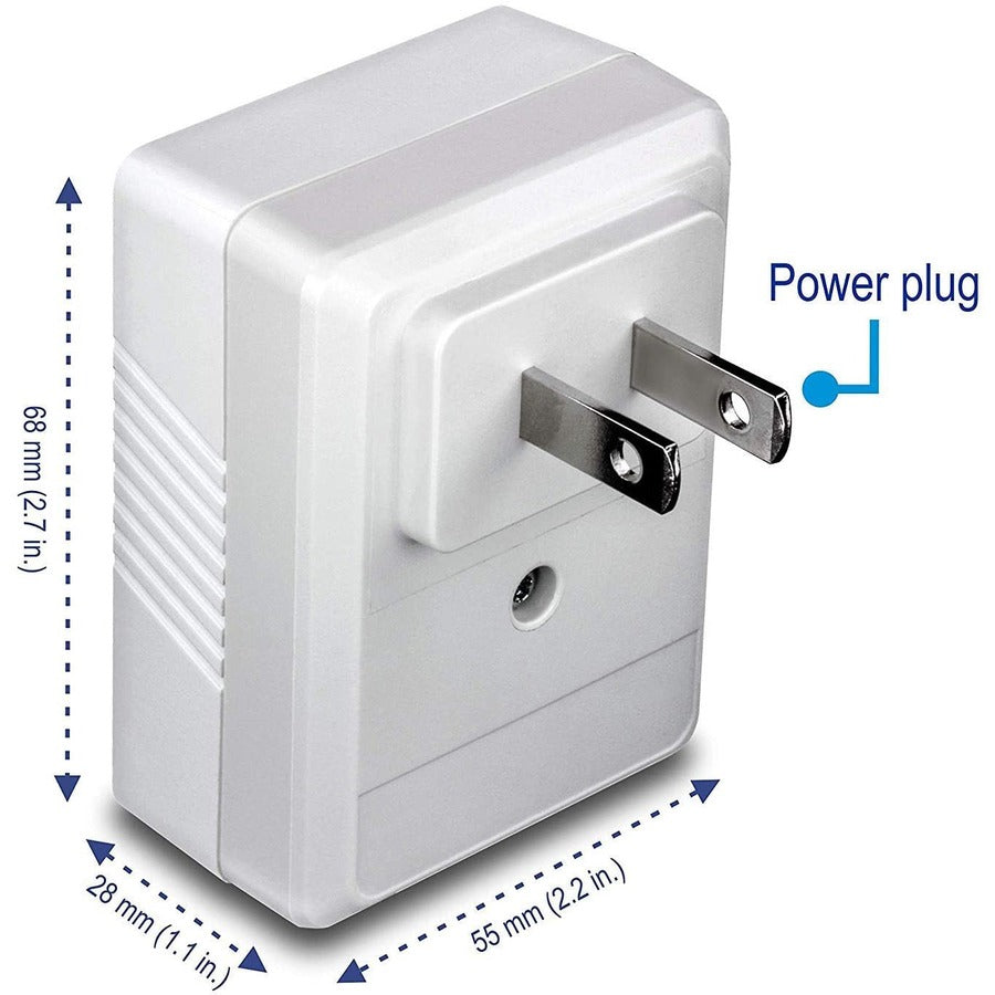 TRENDnet Powerline 500 AV Nano Adapter Kit, Includes 2 x TPL-406E Adapters, Cross Compatible With Powerline 600-500-200, Windows 10, 8.1, 8, 7, Vista, XP, Plug & Play Install, White, TPL-406E2K TPL-406E2K