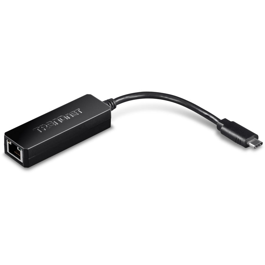 TRENDnet USB Type-C to Gigabit Ethernet LAN Wired Network Adapter for Windows & Mac; Compatible with Windows 10; and Mac OS X 10.6 and Above; Energy Saving; 5 inch length; TUC-ETG TUC-ETG