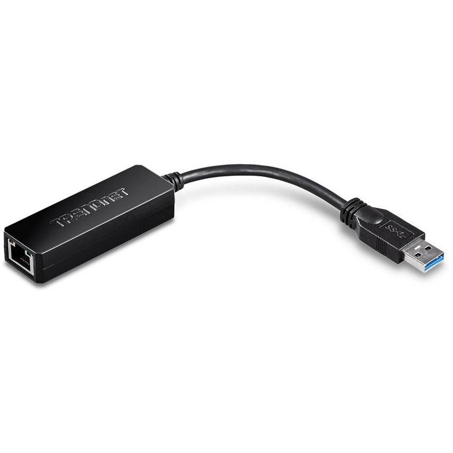 TRENDnet USB 3.0 To Gigabit Ethernet Adapter, Full Duplex 2Gbps Ethernet Speeds, Up To 1Gbps, USB-A, Windows & Mac Compatibility, USB Powered, Simple Setup, Black, TU3-ETG TU3-ETG