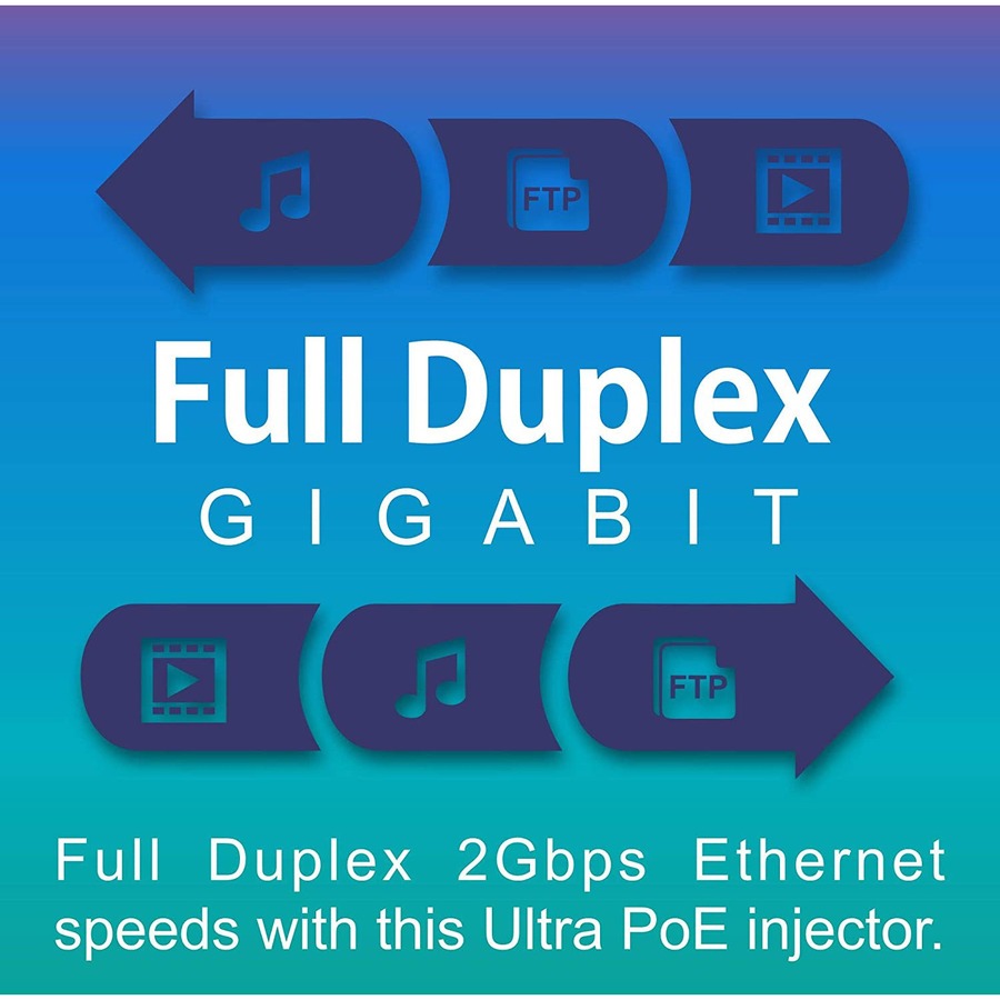 TRENDnet Gigabit Ultra PoE+ Injector, Supplies PoE (15.4W), PoE+(30W) Or Ultra PoE(60W), Network A PoE Device Up To 100m(328 ft), Supports IEEE 802.3af,802.at,Ultra PoE, Plug & Play, Black, TPE-117GI TPE-117GI