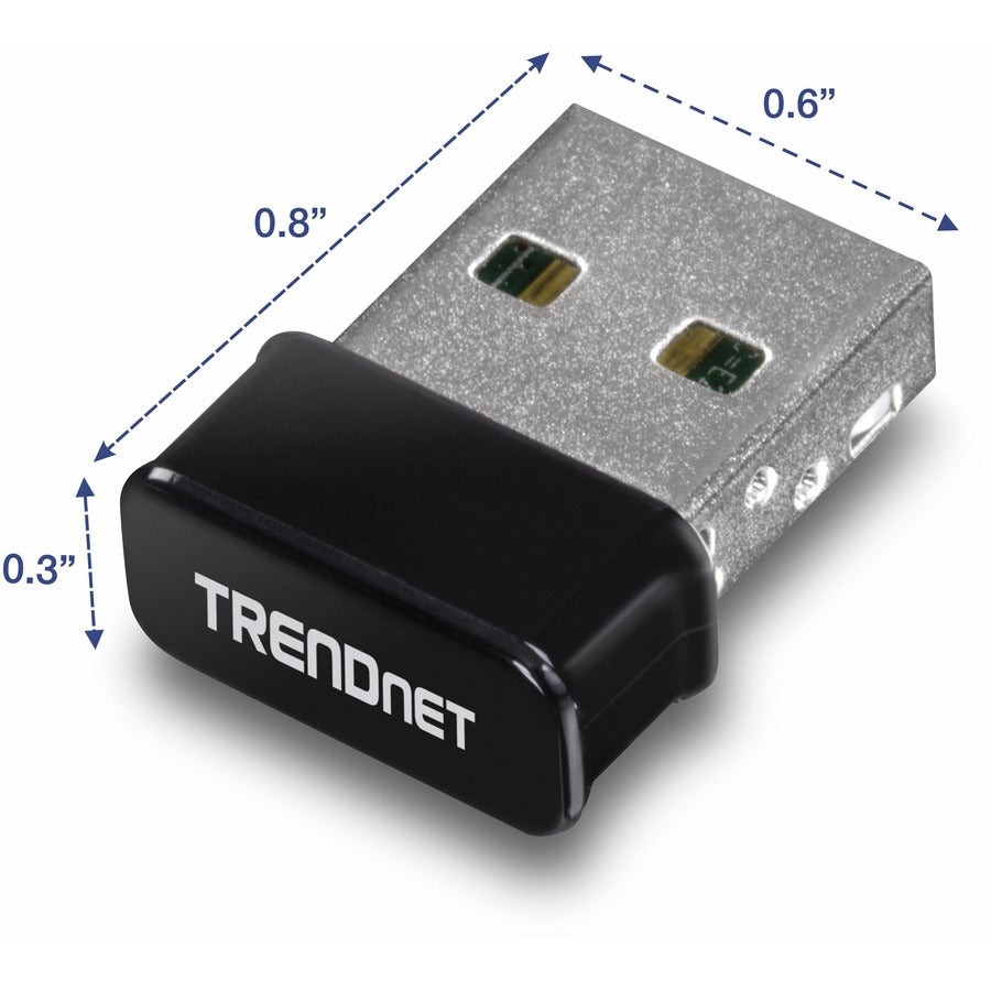 TRENDnet Micro N150 Wireless & Bluetooth 4.0 USB Adapter, Class 1, N150, Up to 150Mbps WiFi N, TBW-108UB TBW-108UB