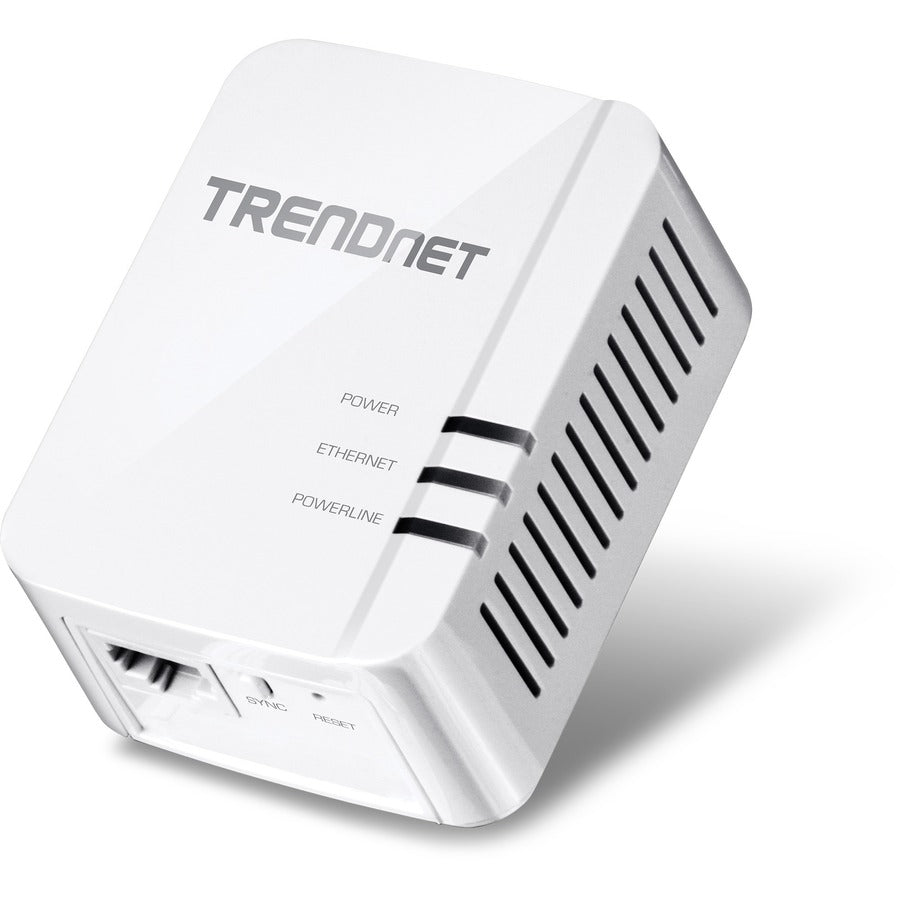 Kit d'adaptateurs TRENDnet CPL 1300 AV2, comprend 2 adaptateurs Ethernet CPL TPL-422E, IEEE 1905.1 et IEEE 1901, port Gigabit, portée jusqu'à 300 m (984 pieds), installation simple, blanc, TPL-422E2K TPL-422E2K