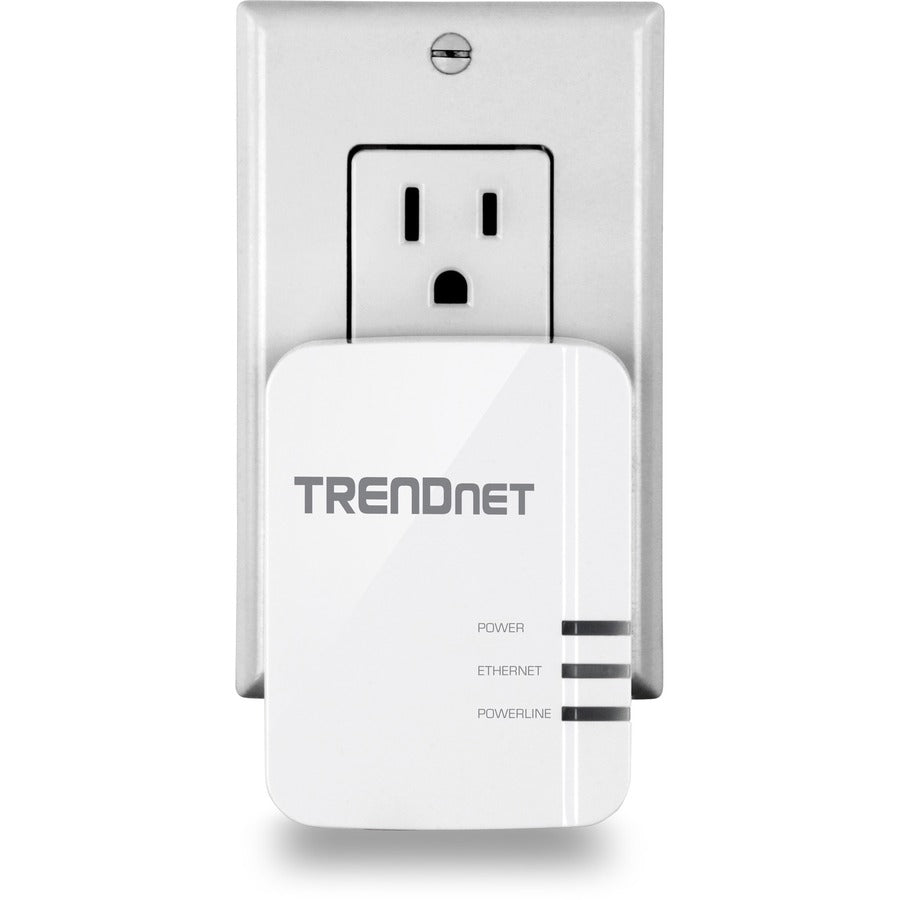 TRENDnet Powerline 1300 AV2 Adapter Kit, Includes 2 x TPL-422E Powerline Ethernet Adapters, IEEE 1905.1 & IEEE 1901, Gigabit Port, Range Up To 300m (984 ft), Simple Installation, White, TPL-422E2K TPL-422E2K