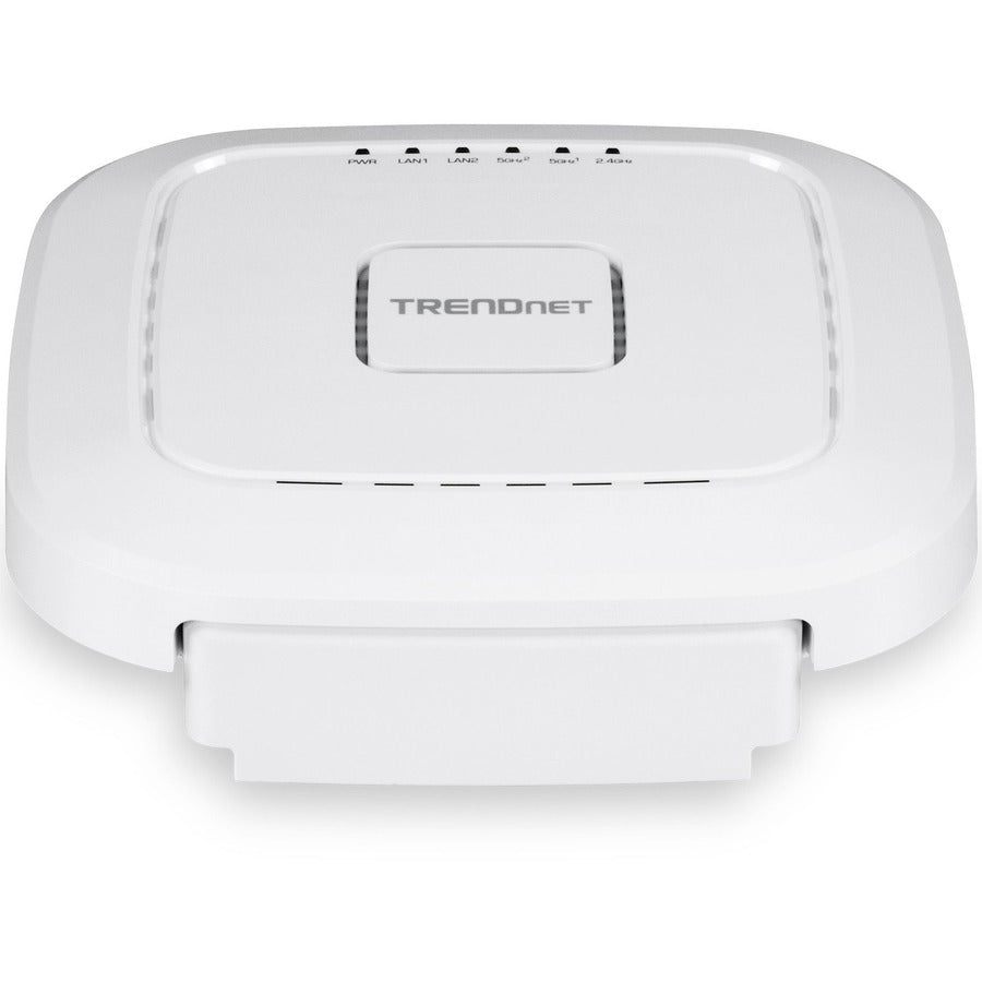 TRENDnet AC2200 Point d'accès sans fil intérieur PoE+ tri-bande, 867 Mbps WiFi AC + 400 Mbps WiFi N bandes, Wave 2 MUMIMO, pont client, WDS, AP, pont WDS, station WDS, modes répéteur, blanc, TEW-826DAP TEW-826DAP