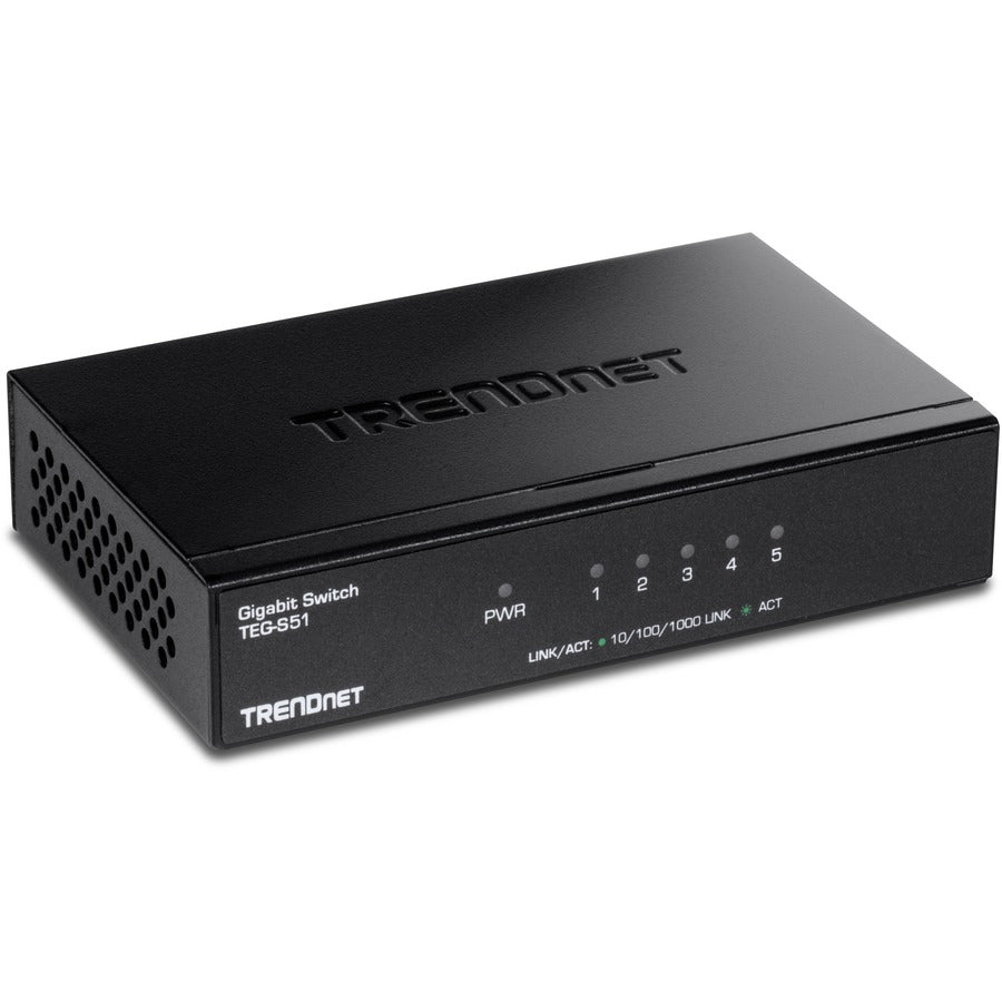 TRENDnet 5-Port Gigabit Desktop Switch TEG-S51