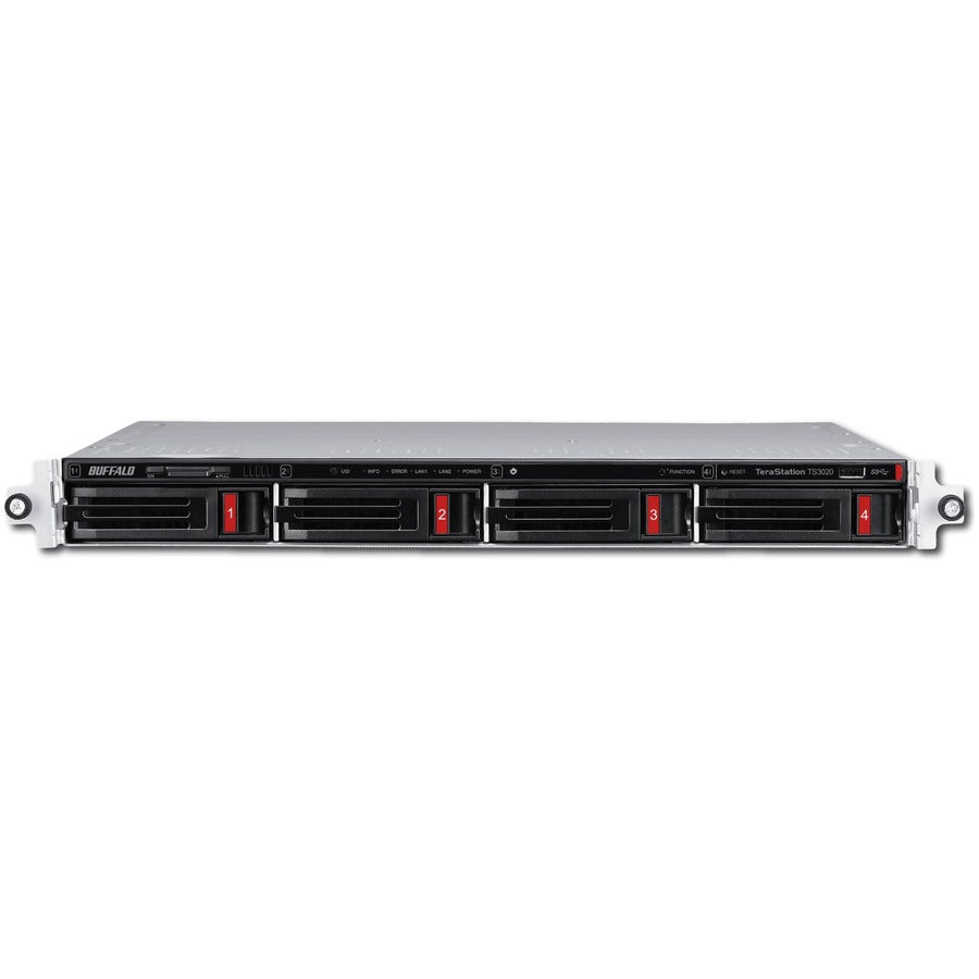 Buffalo TeraStation 3420RN Rackmount 8TB NAS Hard Drives Included (2 x 4TB, 4 Bay) TS3420RN0802