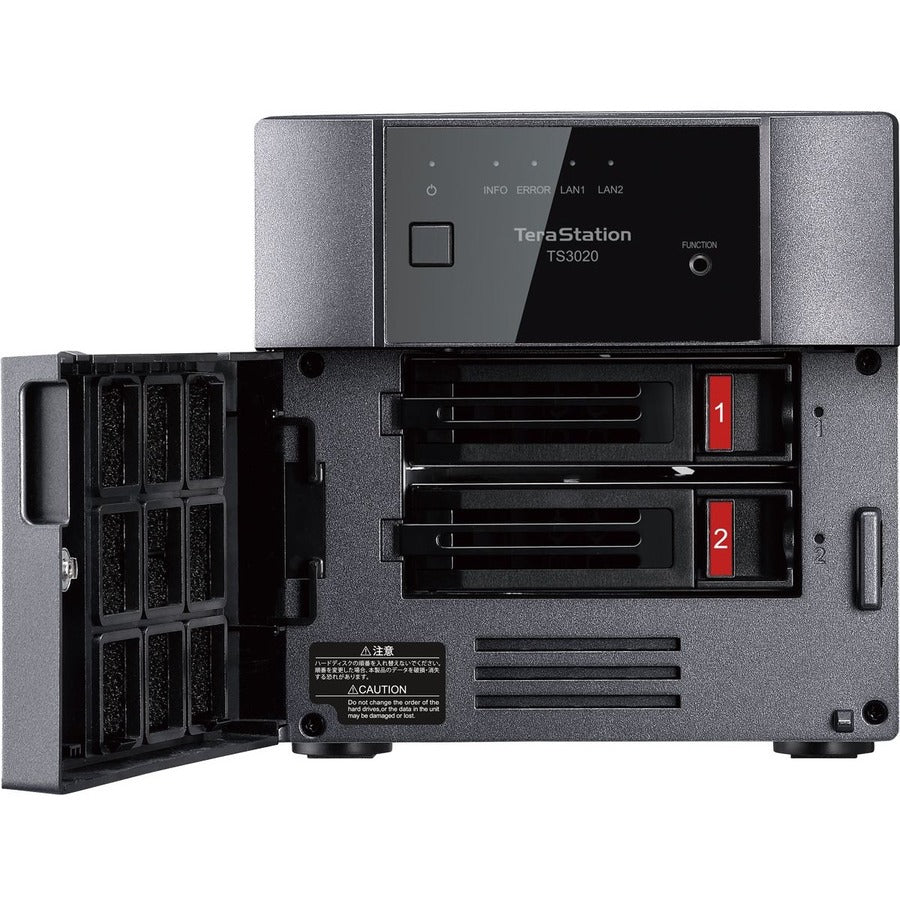 BUFFALO TeraStation 3220DN 2-Bay Desktop NAS 8TB (2x4TB) with HDD NAS Hard Drives Included 2.5GBE / Computer Network Attached Storage / Private Cloud / NAS Storage/ Network Storage / File Server TS3220DN0802