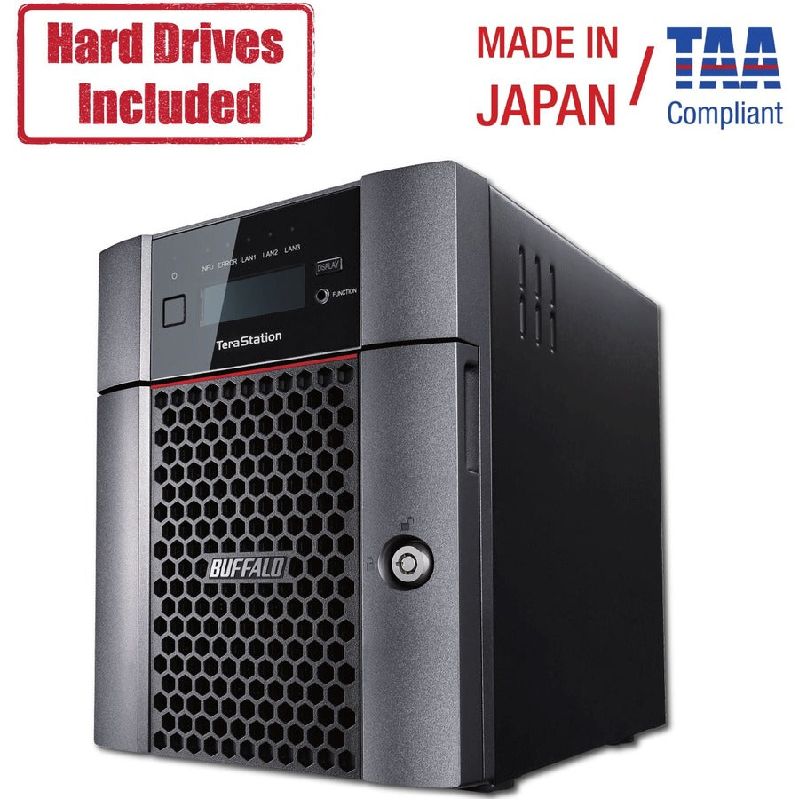 Buffalo TeraStation 5410DN Desktop 4 TB NAS Hard Drives Included (2 x 2TB, 4 Bay) TS5410DN0402