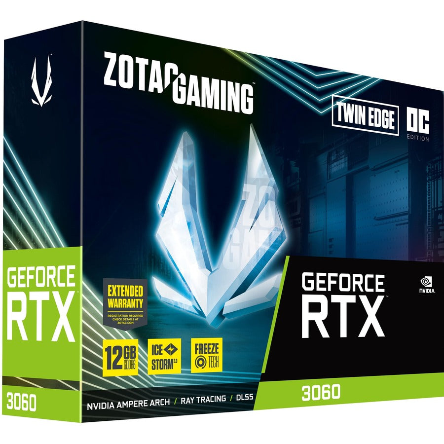 Carte graphique Zotac NVIDIA GeForce RTX 3060 - 12 Go GDDR6 ZT-A30600H-10M