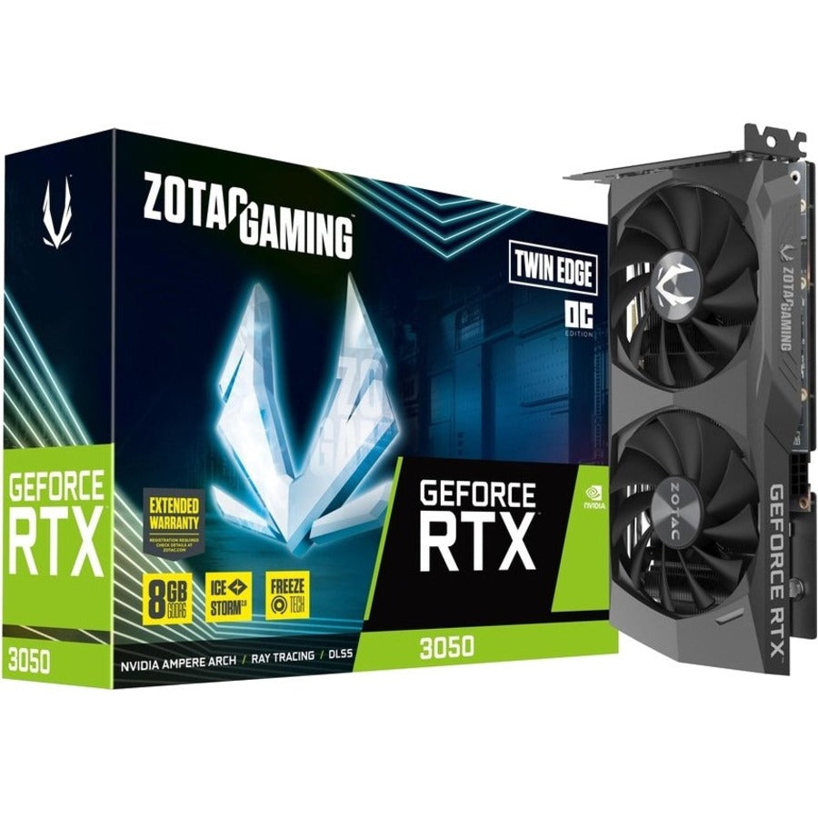 Carte graphique Zotac NVIDIA GeForce RTX 3050 - 8 Go GDDR6 ZT-A30500H-10M