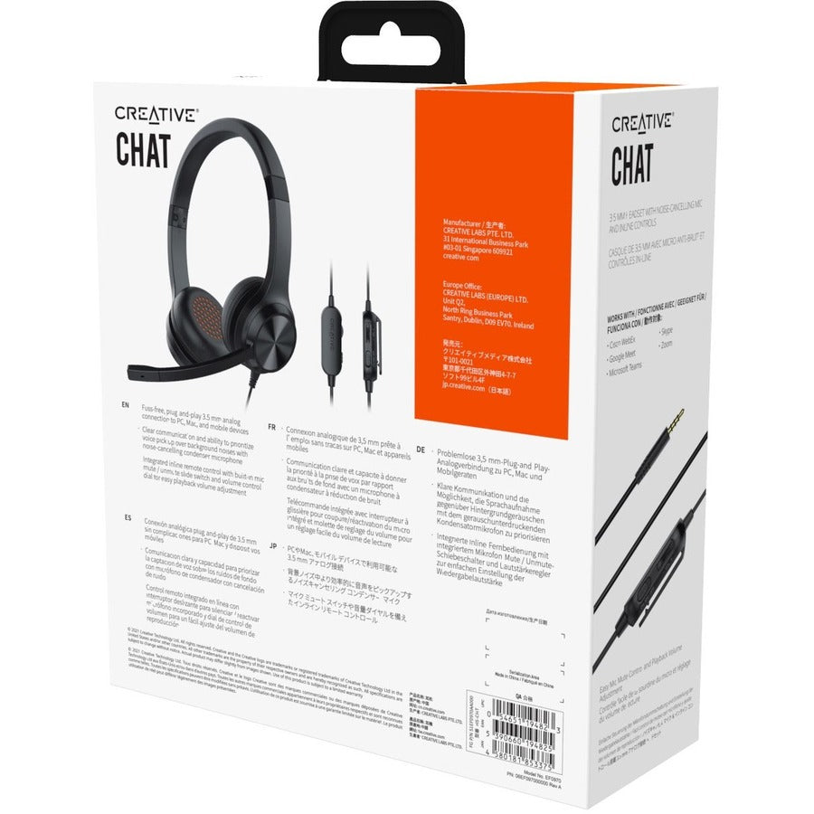 Creative Chat Headset 51EF0970AA000