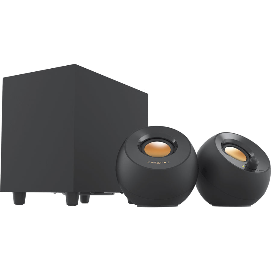 Creative Pebble Plus 2.1 Speaker System - 8 W RMS - Black 51MF0480AA000