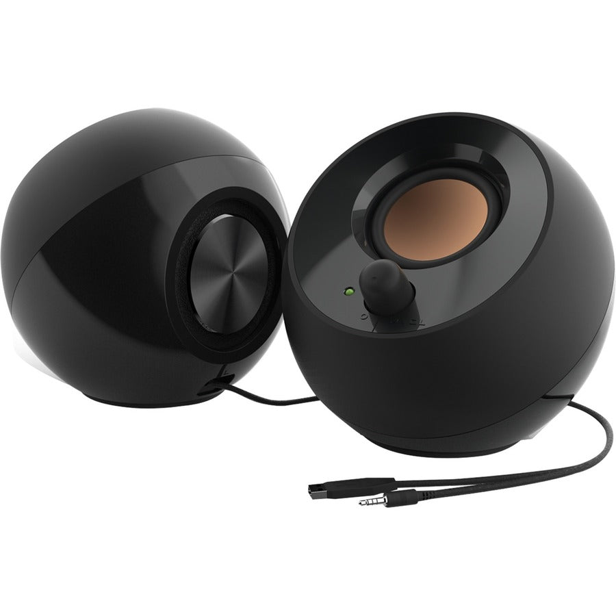 Creative Pebble 2.0 Speaker System - 4.4 W RMS - Black 51MF1680AA000