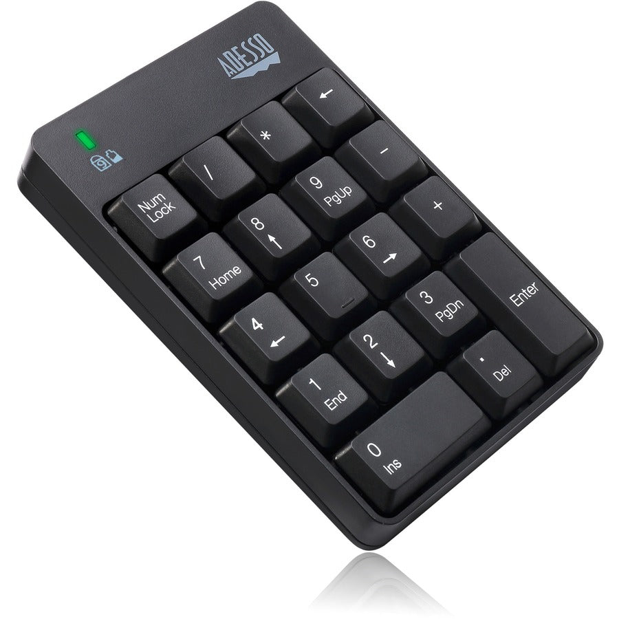 Adesso Wireless Spill Resistant 18-Key Numeric Keypad WKB-6010UB