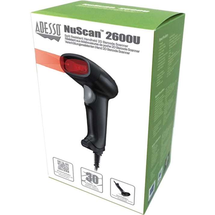 Adesso NuScan 2600U - Handheld 2D Barcode Scanner NUSCAN2600U