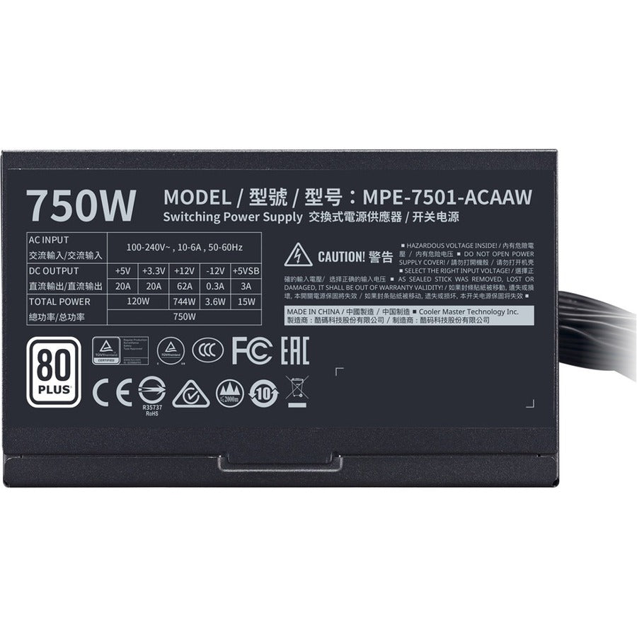 Cooler Master MWE WHITE MPE-7501-ACAAW Power Supply MPE-7501-ACAAW-US