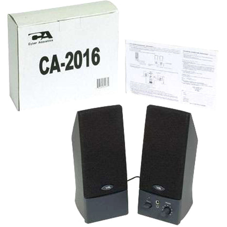 Cyber Acoustics CA-2016WB 2.0 Speaker System - Black CA-2016WB