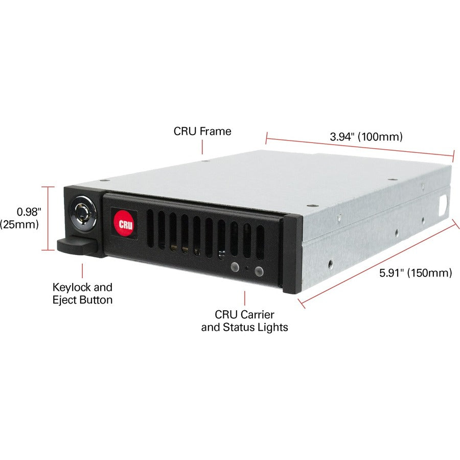 CRU QX310 v2 Drive Bay Adapter for 3.5" - Serial ATA Host Interface Internal 6301-7619-9500