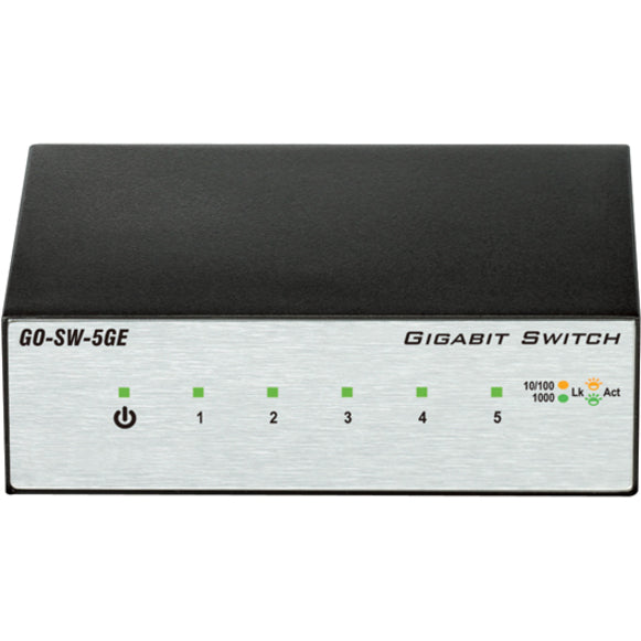 D-Link 5-Port Gigabit Unmanaged Metal Desktop Switch GO-SW-5GE
