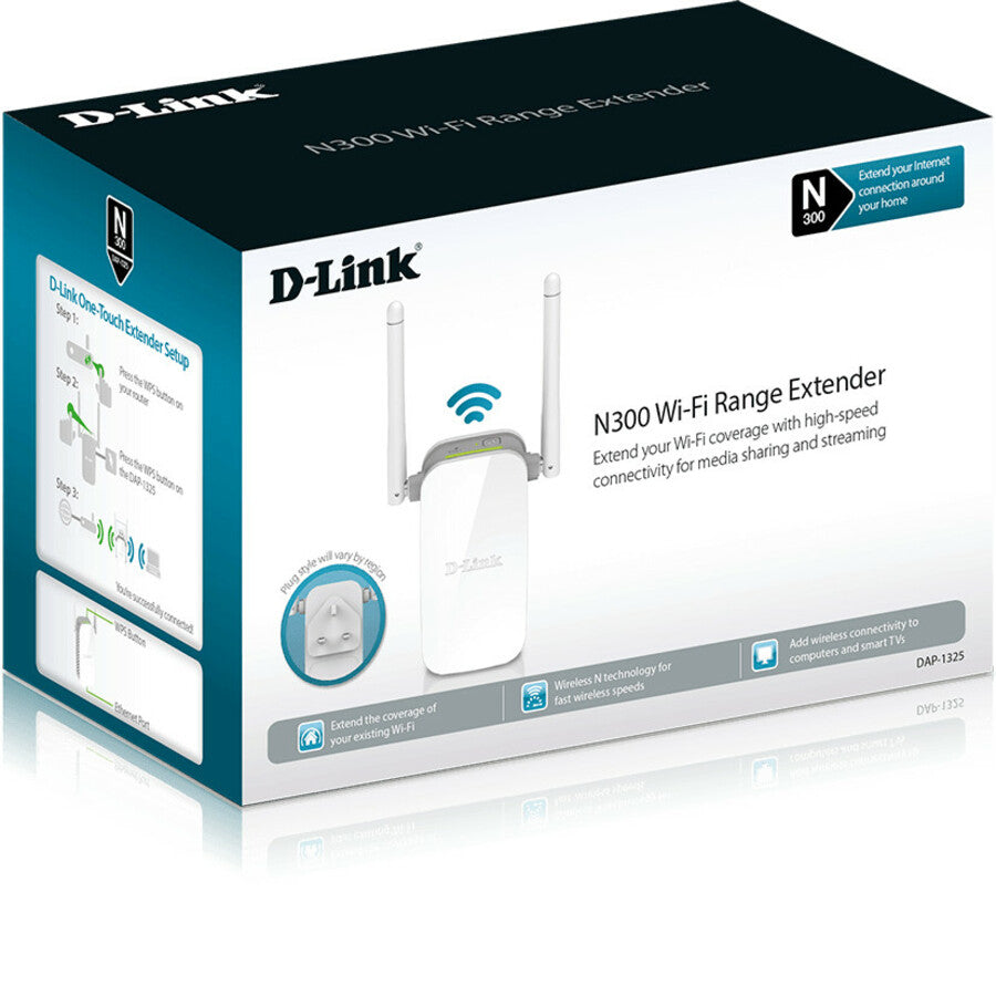 D-Link DAP-1325 IEEE 802.11n 300 Mbit/s Wireless Range Extender DAP-1325