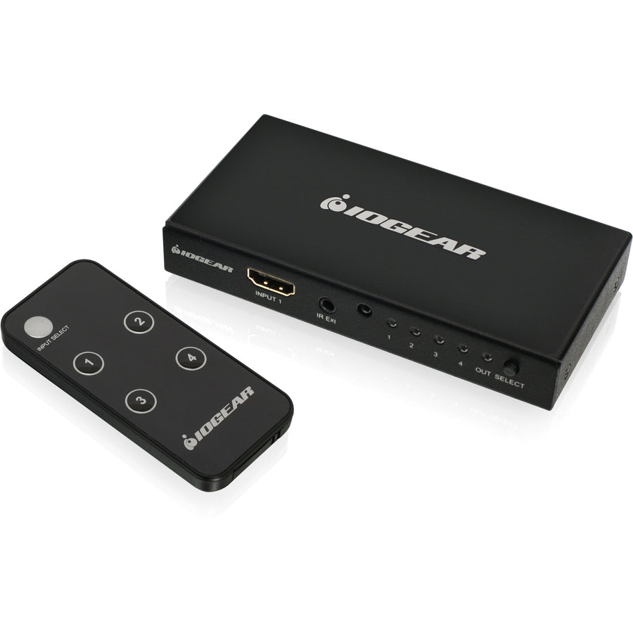 IOGEAR 4K 4-Port HDMI Switch with Remote GHDSW4K4