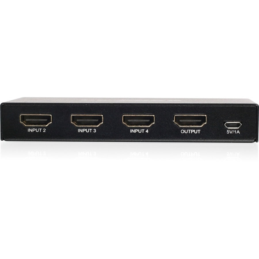 IOGEAR 4K 4-Port HDMI Switch with Remote GHDSW4K4