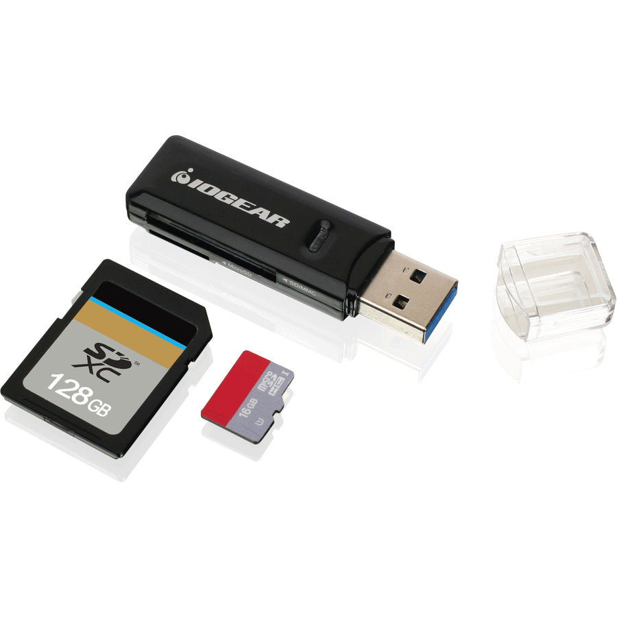 IOGEAR Compact USB 3.0 SDXC/MicroSDXC Card Reader/Writer GFR305SD