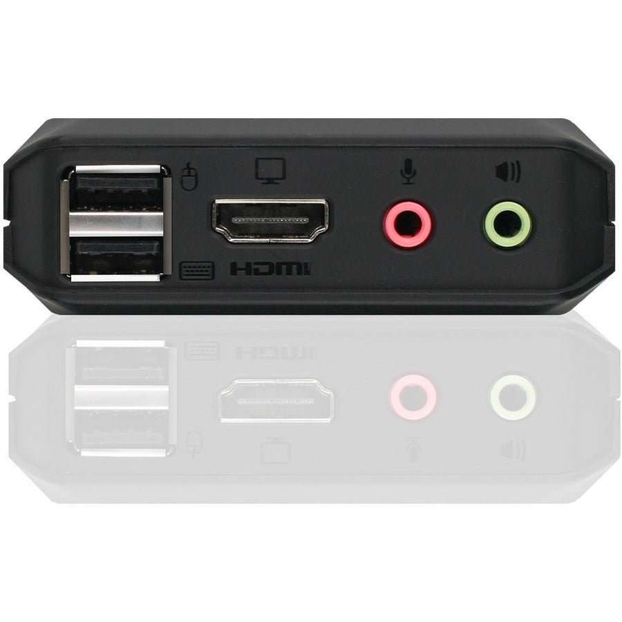 IOGEAR 2-Port 4K KVM Switch with HDMI, USB and Audio Connections GCS92HU