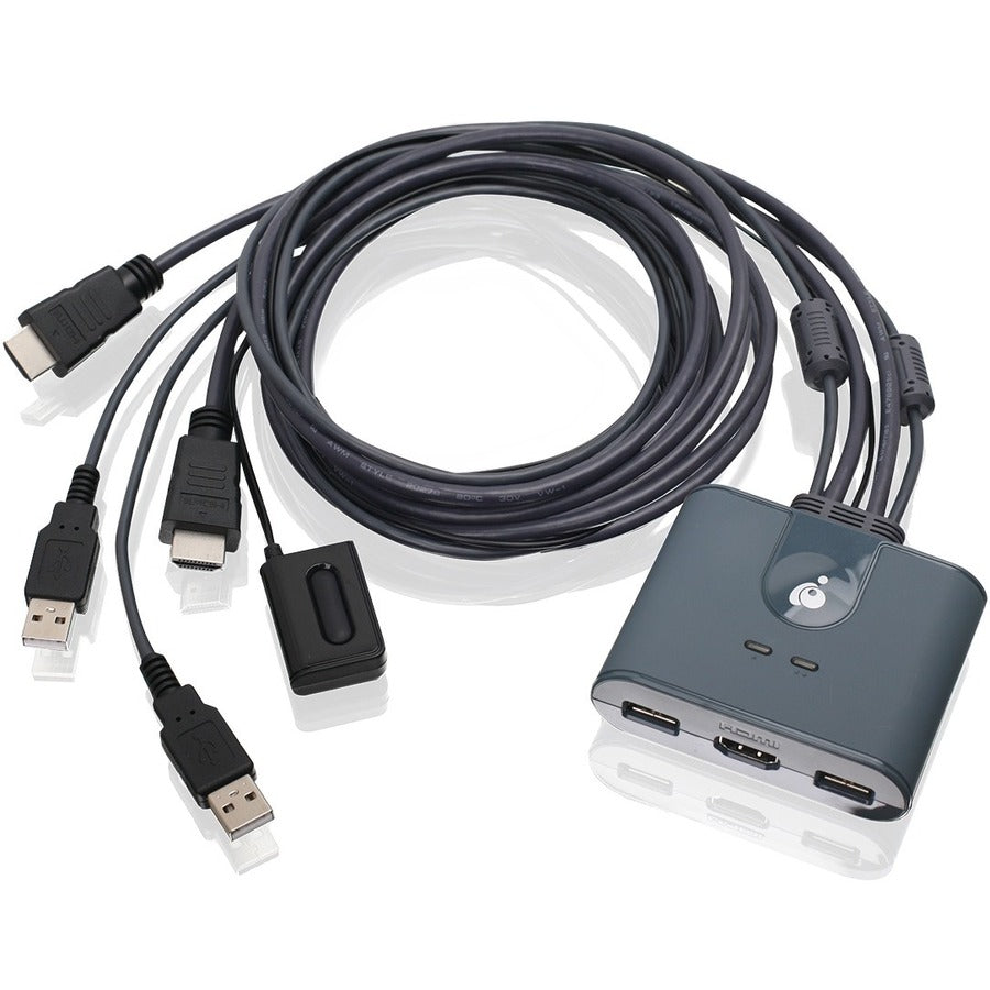 IOGEAR 2-Port Full HD KVM Switch with HDMI and USB Connections GCS32HU