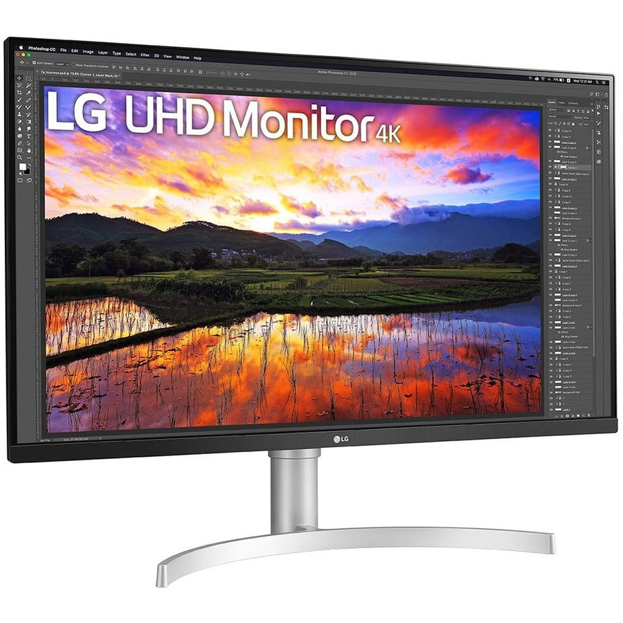 Moniteur LCD LED UHD 4K LG 32UN650-W 31,5" - 16:9 - Noir, Argent 32UN650-W