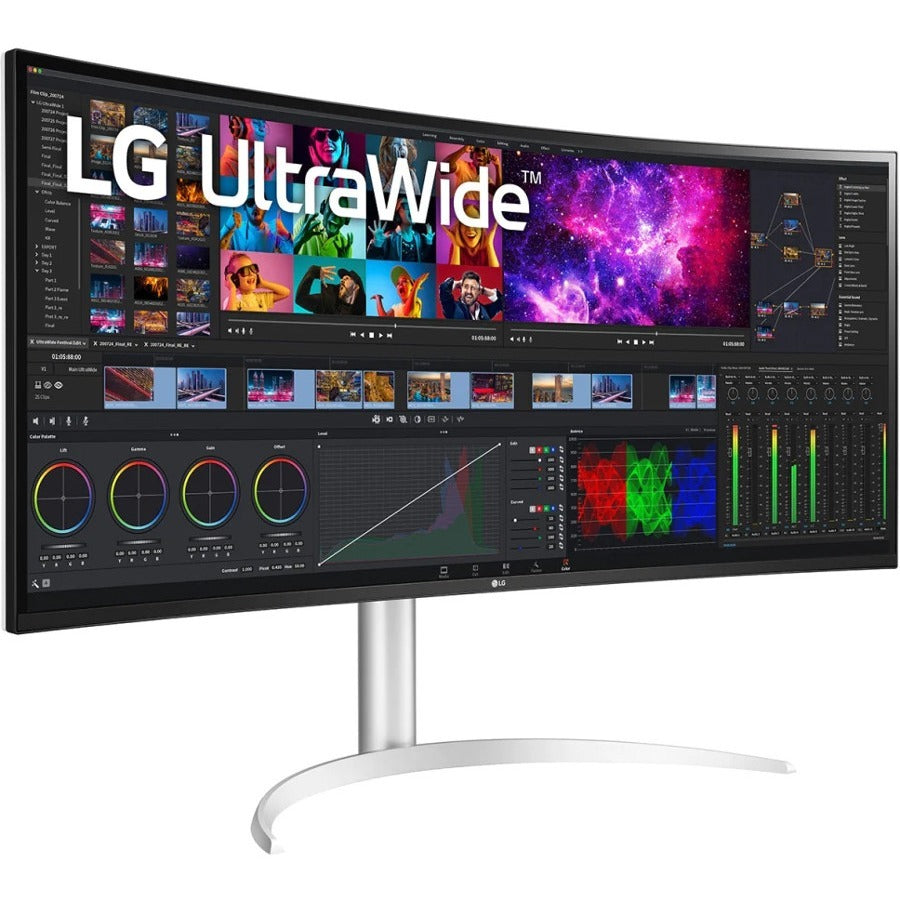 Moniteur LCD LED à écran incurvé LG 40WP95C-W 39,7" 5K2K WUHD - 21:9 - Argent 40WP95C-W