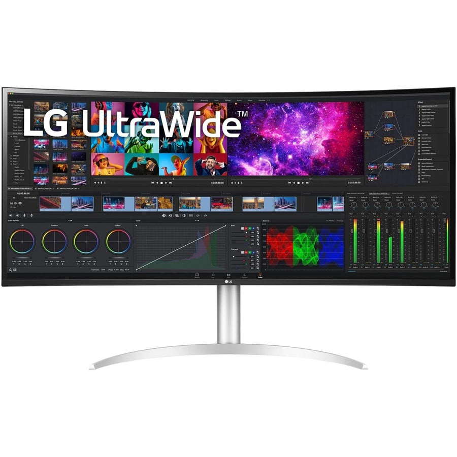 LG 40WP95C-W 39.7" 5K2K WUHD Curved Screen LED LCD Monitor - 21:9 - Silver 40WP95C-W