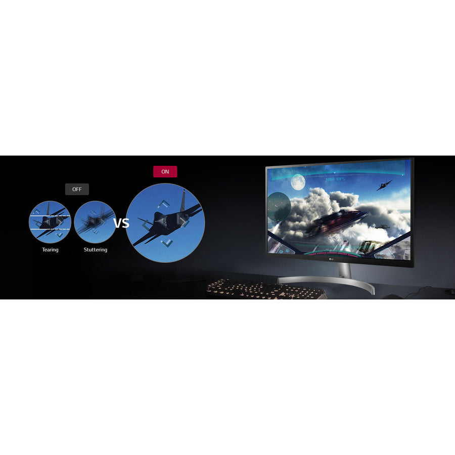 LG 27UL500-W 27" 4K UHD LED Gaming LCD Monitor - 16:9 - White 27UL500-W