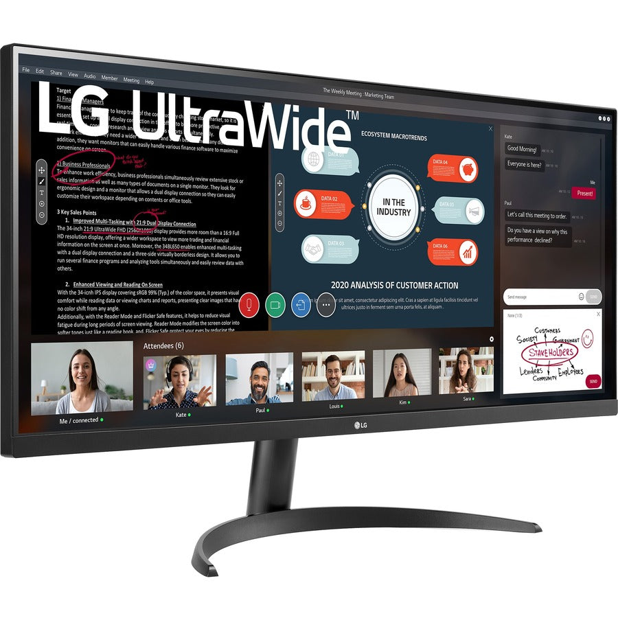 LG Ultrawide 34WP500-B 34" UW-UXGA LED Gaming LCD Monitor - 21:9 34WP500-B