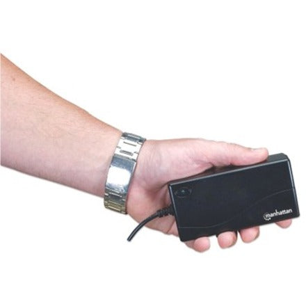 Manhattan Universal Notebook/Laptop Power Adapter, Adjustable Voltage, Seven Output Levels, 70W, Compatible with most laptops including Acer/Asus/Compaq/Dell/HP/Lenovo/Toshiba and more, Black, Euro 2-pin plug, Three Year Warranty, Retail Box 100854