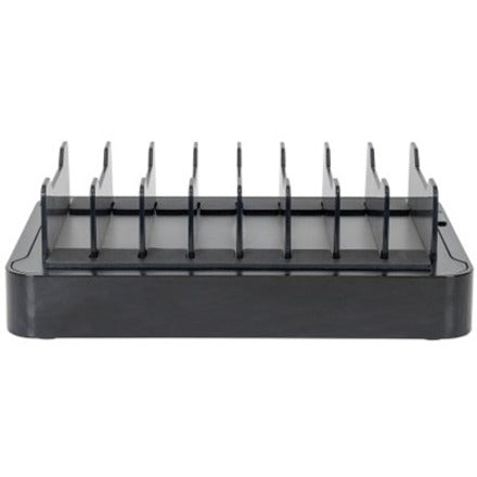 Station de recharge Manhattan, 10 ports USB-A, sorties : 1 x 2,4 A (QC 2.0), 4 x 2,4 A et 5 x 1 A, noir, garantie de trois ans, boîte 180009