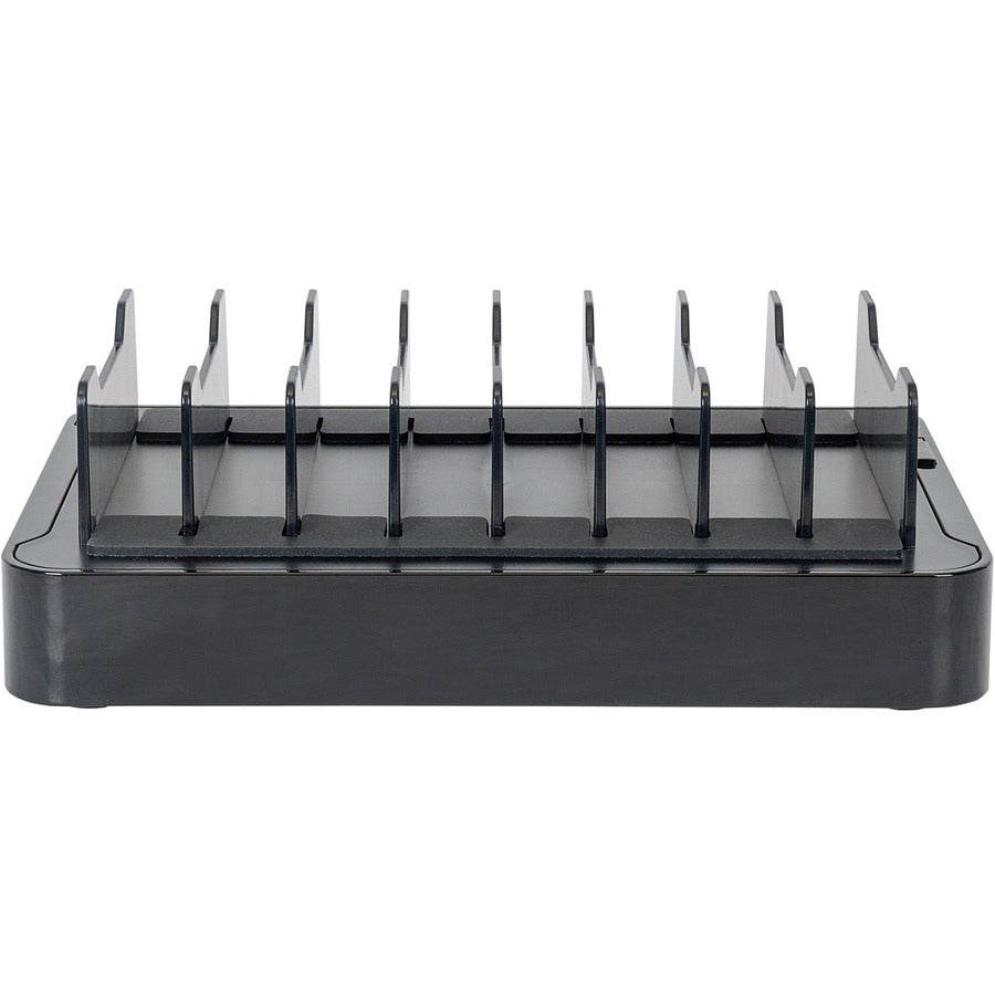 Station de recharge Manhattan, 10 ports USB-A, sorties : 1 x 2,4 A (QC 2.0), 4 x 2,4 A et 5 x 1 A, noir, garantie de trois ans, boîte 180009