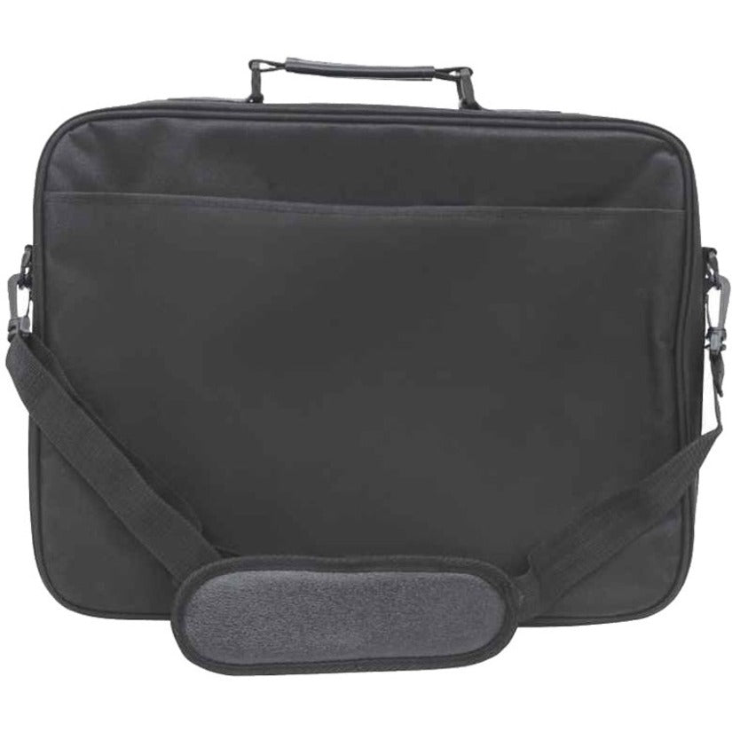 Manhattan Empire Laptop Bag 17.3" , Clamshell design, Accessories Pocket, Shoulder Strap (removable), Notebook Case, Black, Three Year Warranty 421560