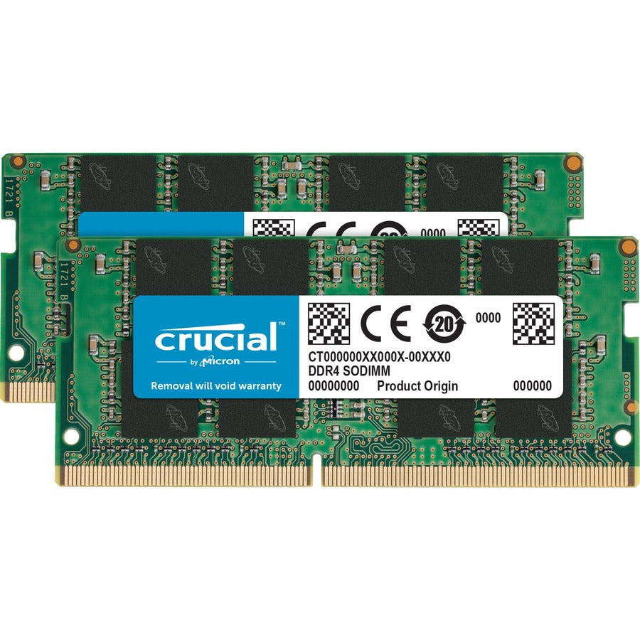 Crucial 64GB (2 x 32GB) DDR4 SDRAM Memory Kit CT2K32G4SFD8266