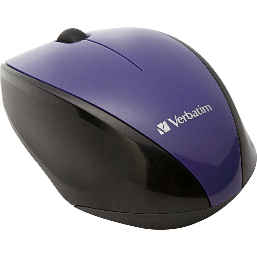 Souris LED bleue Multi-Trac pour ordinateur portable sans fil Verbatim - Violet 97994