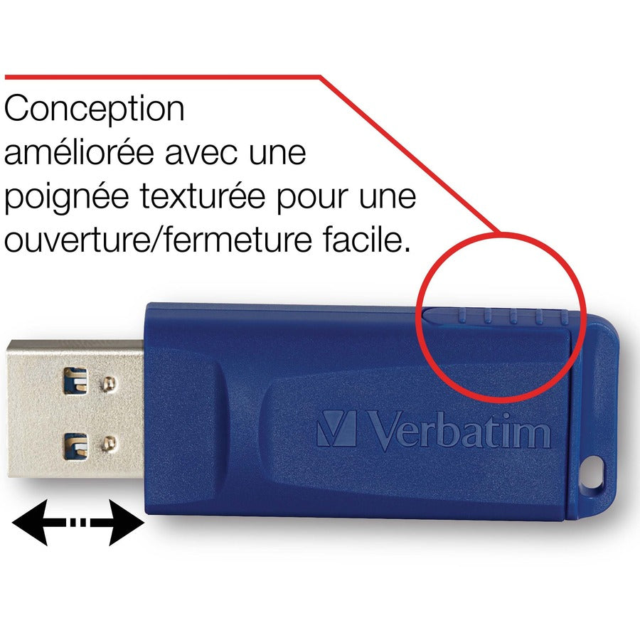 Verbatim 4GB USB Flash Drive - Blue 97087